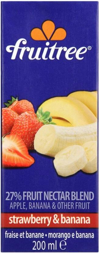 Fruitree Strawberry & Banana Fruit Nectar Blend (200 ml)