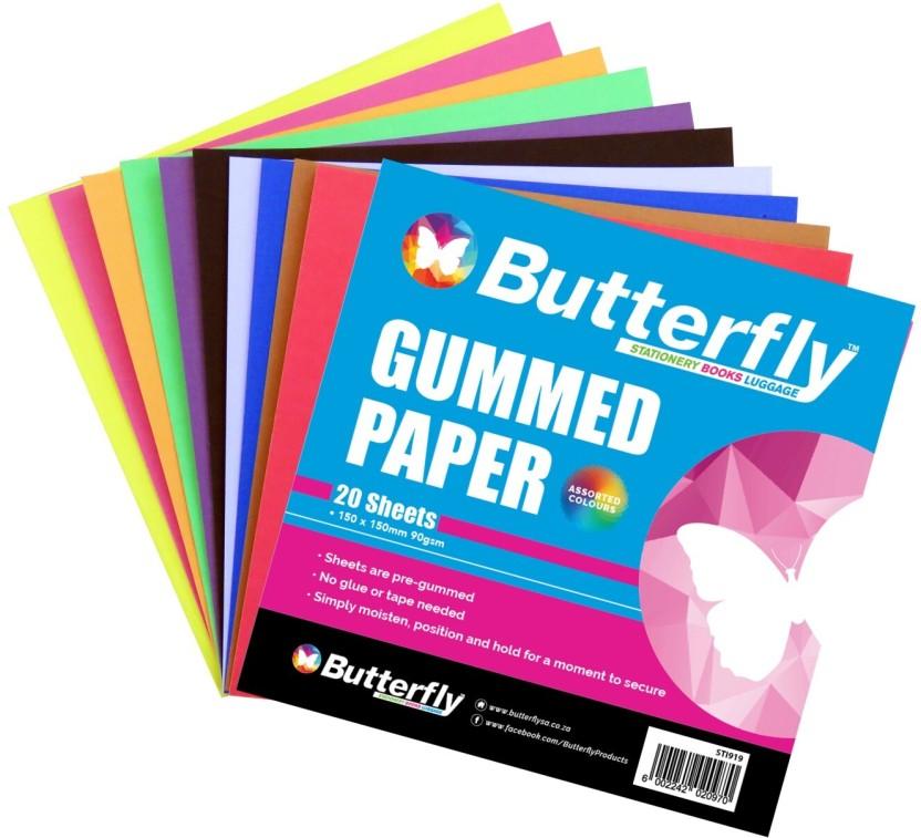 Butterfly A4 160 gsm Coloured Paper (Set of 1, Multicolour)