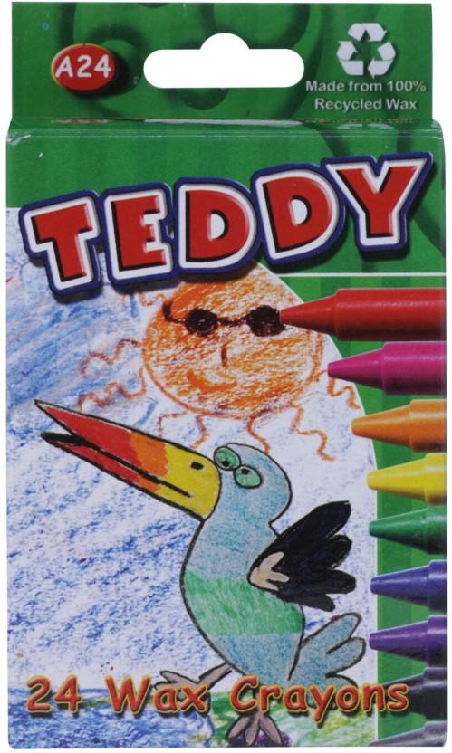 Teddy 24 Pack A Crayons Wax Crayons (Set of 24)