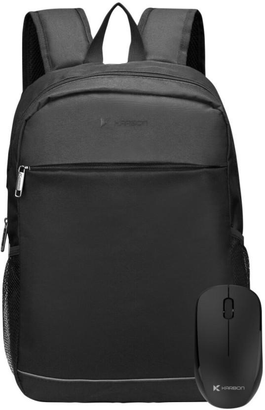 Karbon Mouse Bundle Laptop Backpack (Black)