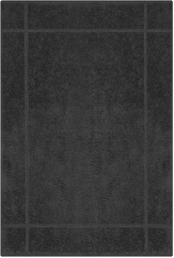 Glodina Marathon Bath Mat Cotton Bath Towel (Black, 75 cm x 50 cm)