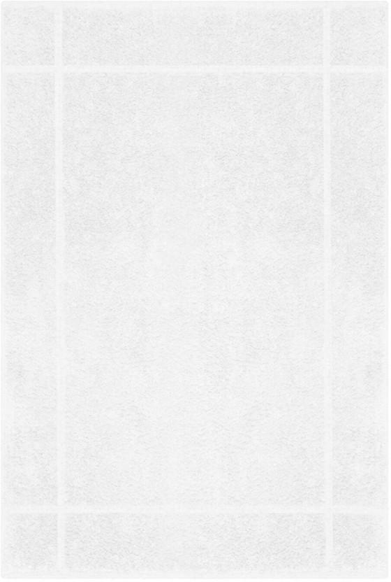 Glodina Marathon Bath Mat Cotton Bath Towel (White, 75 cm x 50 cm)