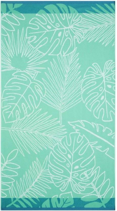 Home Living Sand Free Beach Towel Cotton Beach Towel (Green, 39.4 inch x 70.9 inch)