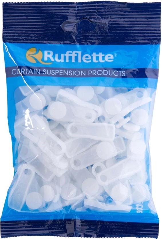 Rufflette White Curtain Hooks (10 cm x 2 cm) (Pack of 1)