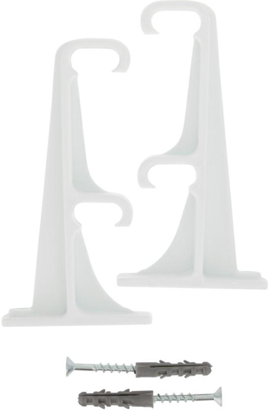 Rufflette White Rod Rail Bracket (13 cm x 2 cm) (Pack of 1)