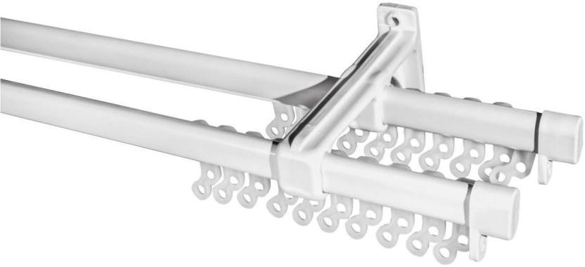 Rufflette White Rod Rail Bracket (100 cm x 11 cm) (Pack of 1)