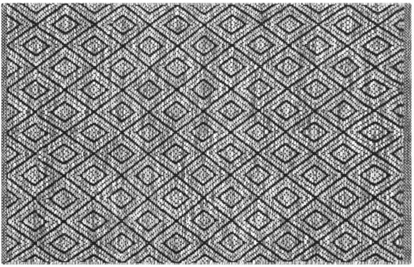 Home Living Cotton Rectangle Shape Carpet (60 cm x 45 cm, Multicolour)