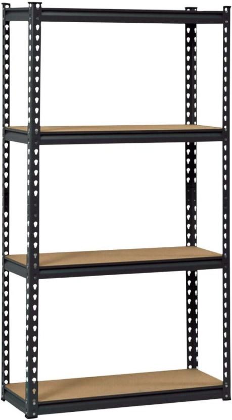 Wildberry Metal Stand 4 Tier Cast Iron Rack Shelf For  Living Room & Bedroom (Number of Shelves - 3)