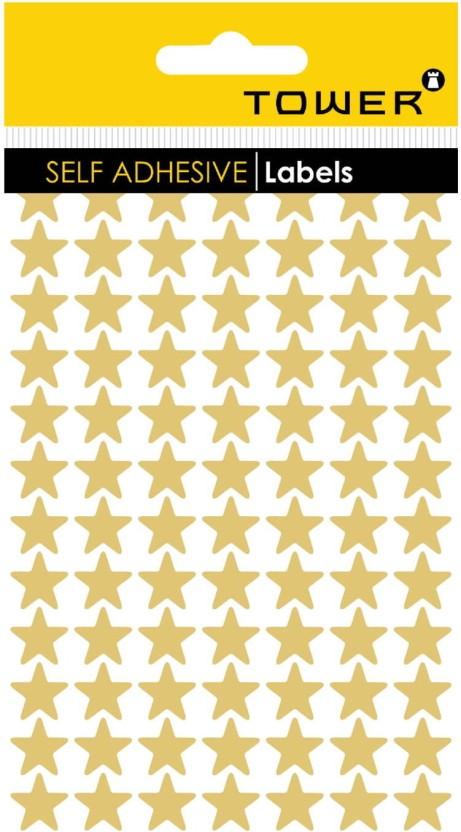 Tower 0.25 m Stars Gold Stickers Glow in the Dark Sticker (Pack of 1)