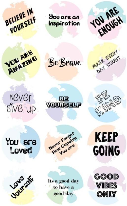Tower 0.203 m Motivation Stickers Non-reusable Sticker (Pack of 1)
