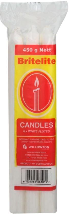 Britelite Candles (White, Pack of 1)