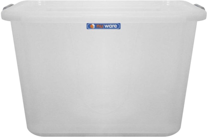 Store 'N Stak 150 l | Storage Container with Lock Lid Storage Box (Clear)