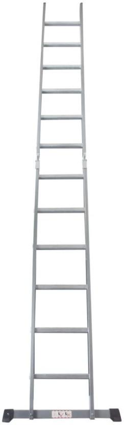 Tradequip Dual Ladder Aluminium Ladder (With Platform, Hand Rail)