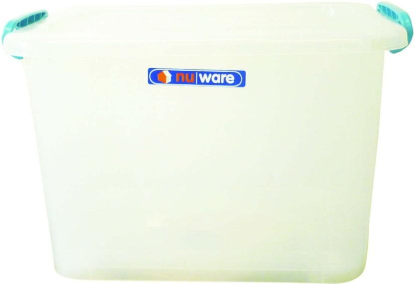 Store 'N Stak 42 l | Storage Box with Lock Lid Storage Box (Clear)