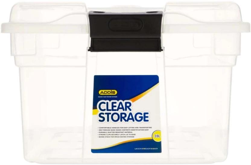 Addis Storage Box Clear Storage Box (White)