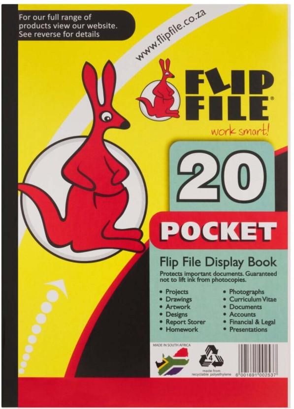 Flip File Polyethylene (Set of 1, Yellow)