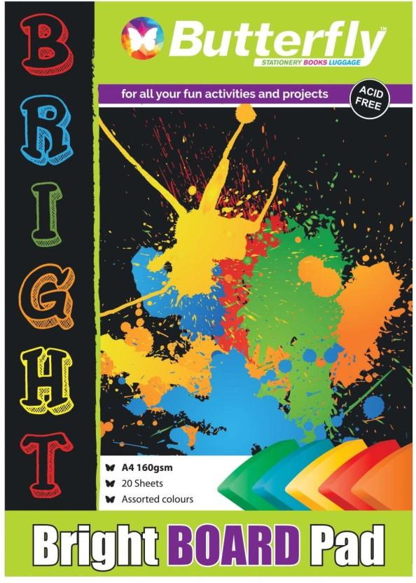 Butterfly A4 160 gsm Bond Paper (Set of 1, Multicolour)