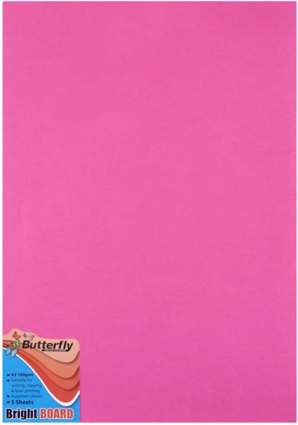 Butterfly A2 160 gsm Multipurpose Paper (Set of 1, Pink)