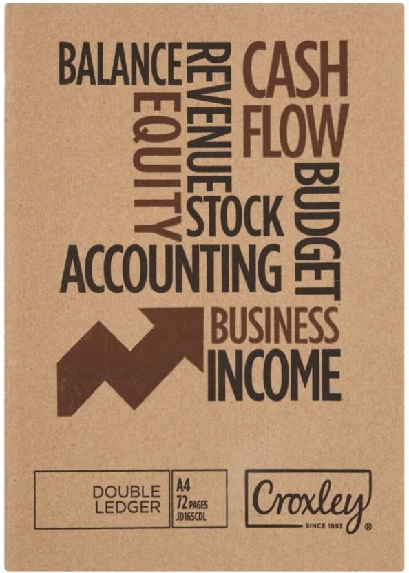 Croxley Journal Book A4 Cash Memo Feint & Margin (Brown)