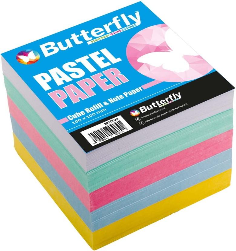 BUTTERFLY 500 Sheets Page Markers, 5 Colours (Set Of 500, Multicolour)