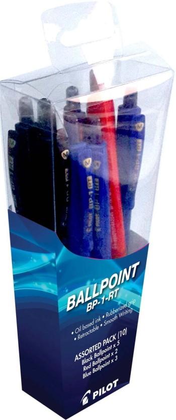 Pilot BP-1-RT Ball Pen (Pack of 10, Blue)