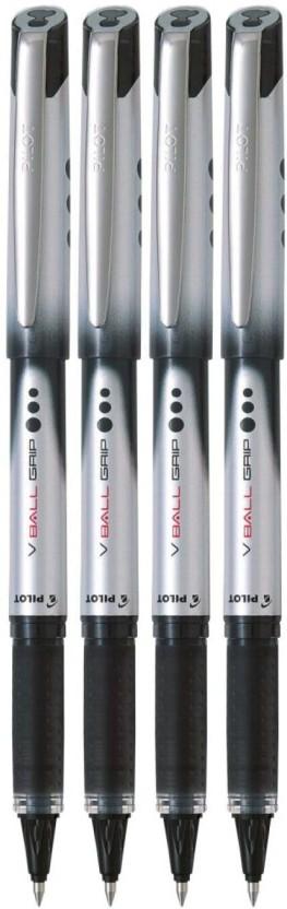 Pilot V Ball Grip Gel Pen (Pack of 4, Black)