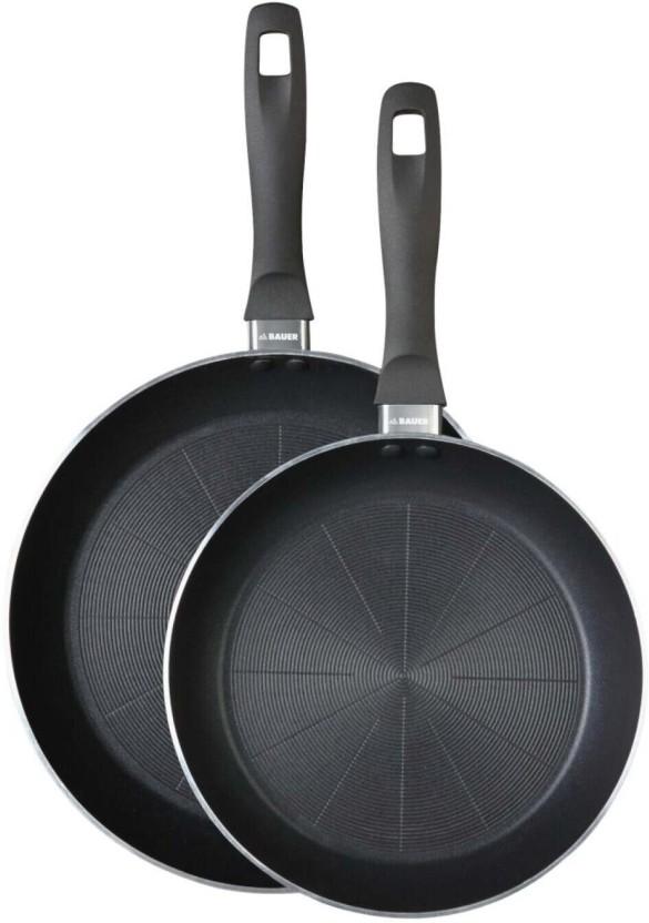 Bauer Non Stick Frying Pan Set Pan 3 L capacity (Aluminium, Non-stick, Induction Bottom)