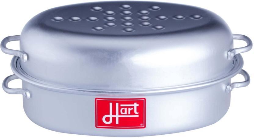 Hart Oval Aluminium Roaster Tope with Lid 3.1 L capacity (Aluminium)