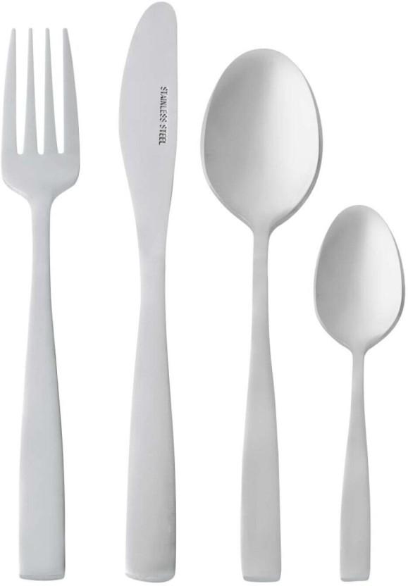 O2 16 Piece Domino Stainless Steel Cutlery Set (Pack of 1)