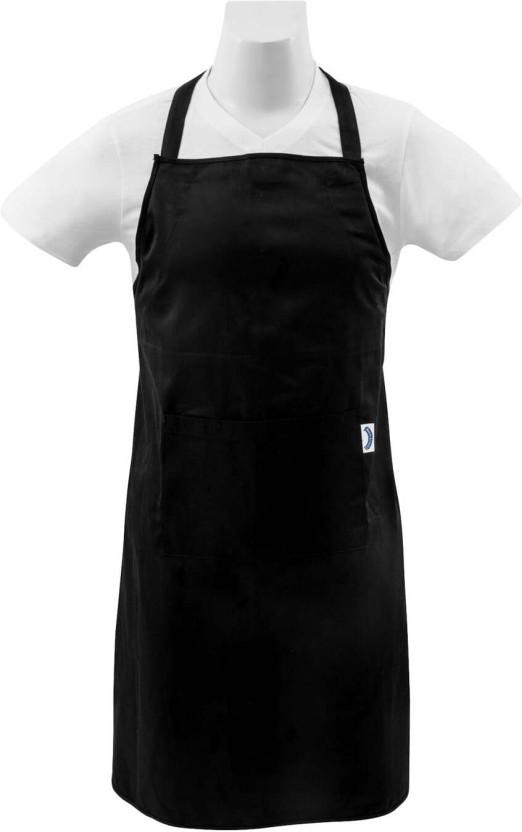 Bakers & Chefs Polyester Home Use Free (Black, Single Piece)