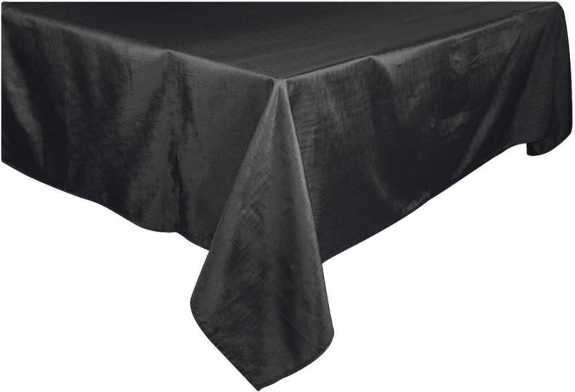 Linen House Solid 0 Table Cover (Black, Cotton)