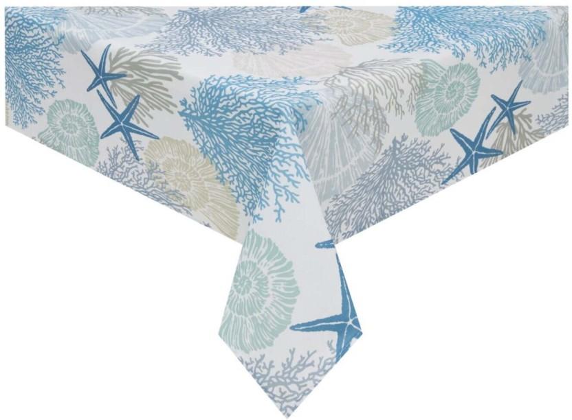 LINEN HOUSE Floral 1 Table Cover (Multicolour, Linen)