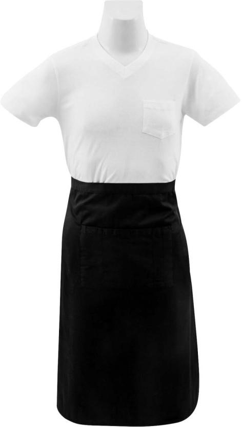 Bakers & Chefs Polyester Home Use Free (Black, Single Piece)