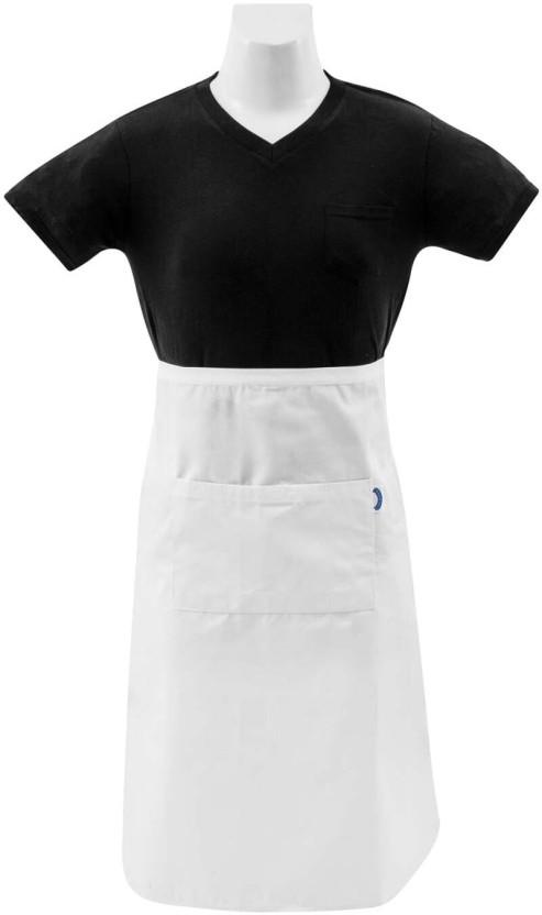 Bakers & Chefs Polyester Home Use Free (White, Single Piece)