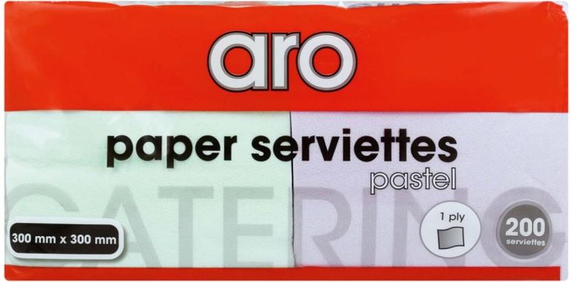 Aro Serviettes Pastel Green, Purple Cloth Napkins (15 Sheets)