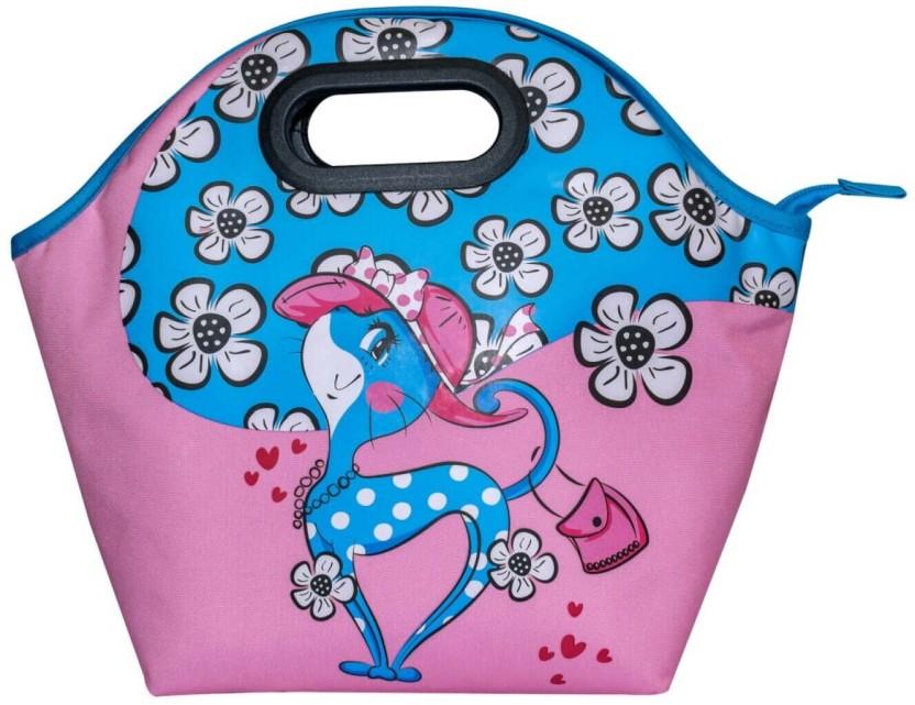 Butterfly Girls Lunchbag Waterproof Lunch Bag (Multicolour, 0 L)