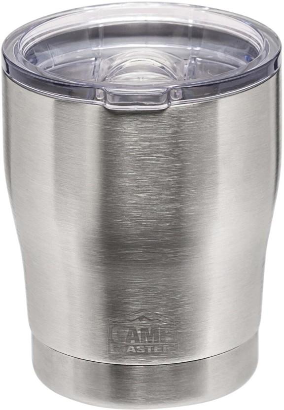Camp Master Tumbler Water/Juice Glass (350 ml, Silver)