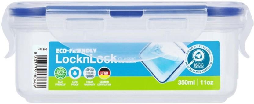 Lock&lock Plastic Utility Container  - 350 ml (White, Blue)