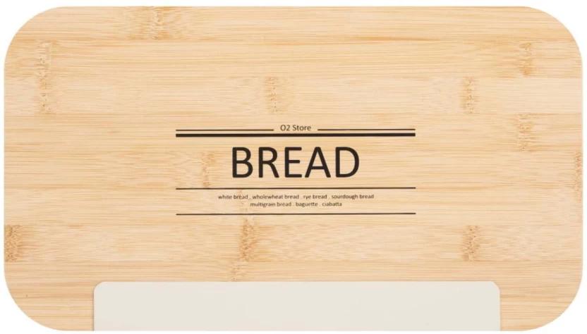 O2 Wooden Bread Container  - 460 ml (Brown)