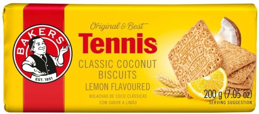 Bakers Tennis Lemon Flavoured Coconut Biscuit (200 g)