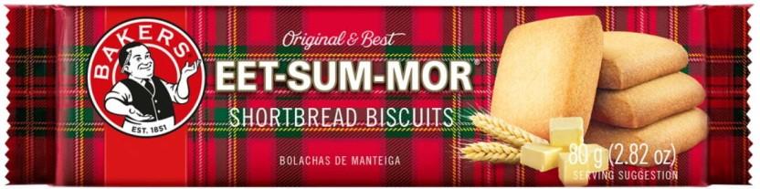 Bakers Eet-Sum Mor Cracker Shortbread (80 g, Pack of 16)