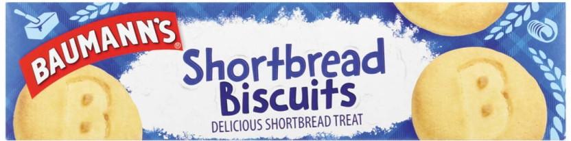 Baumann's Shortbread Cream Filled Biscuit (160 g, Pack of 15)