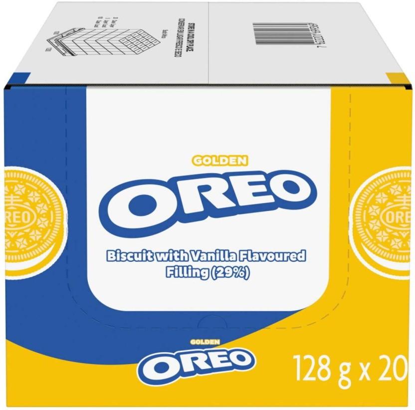 Oreo Golden Milk's Favourite Cream Filled Biscuit (133 g, Pack of 20)