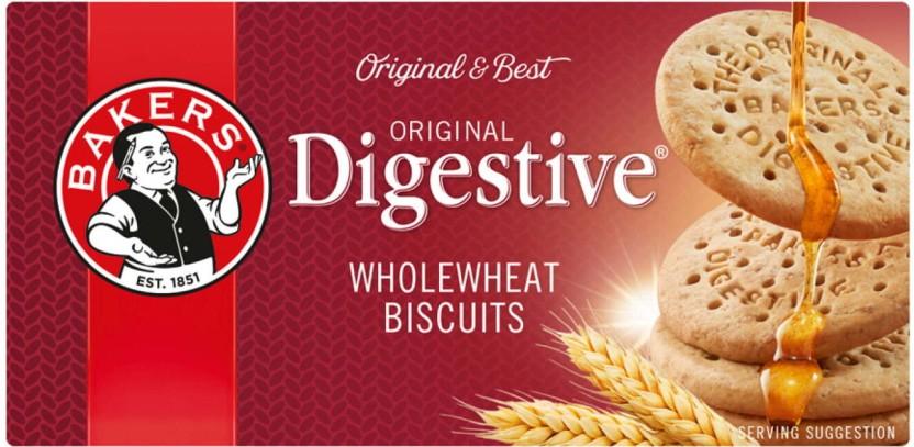 Bakers Original Whole Wheat Biscuits Plain Biscuit (200 g, Pack of 12)