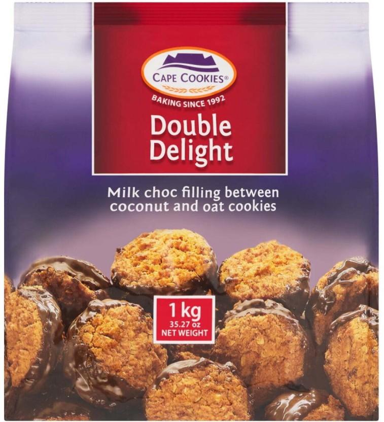 Cape Cookies Double Delight Cookies (1 kg, Pack of 6)