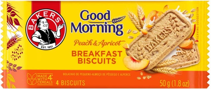 Bakers Good Morning Breakfast Biscuits Peach & Apricot Breakfast Biscotti (50 g)