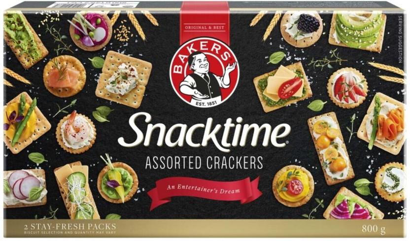 Bakers Snacktime Savoury Biscuit Sweet & Salty Biscuit (800 g)