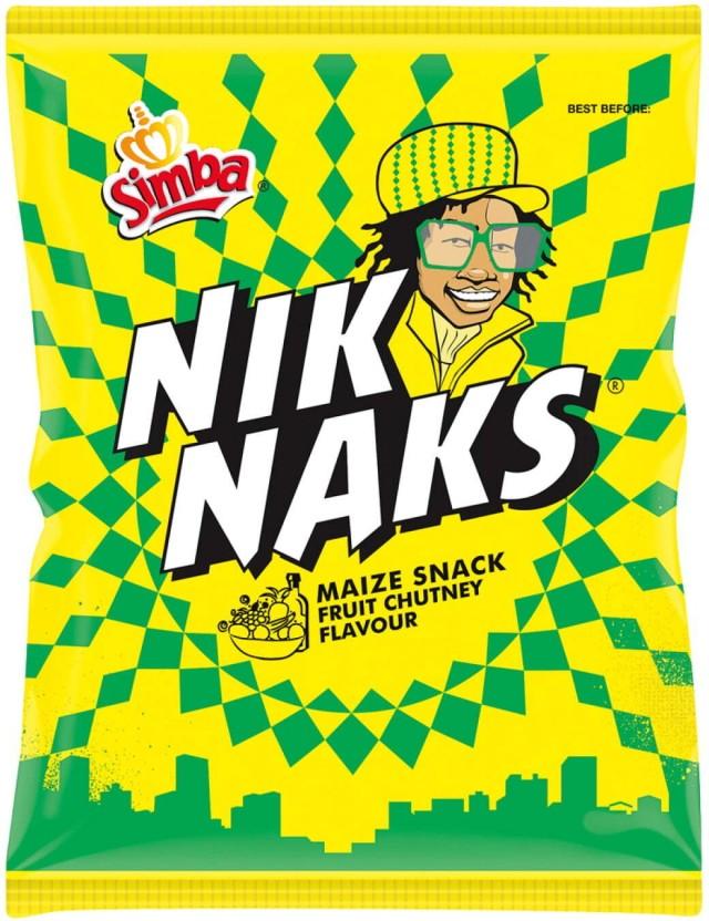 Simba Nik Naks Fruit Chutney Flavoured Maize Snack Puffcorn (1 x 135 g)