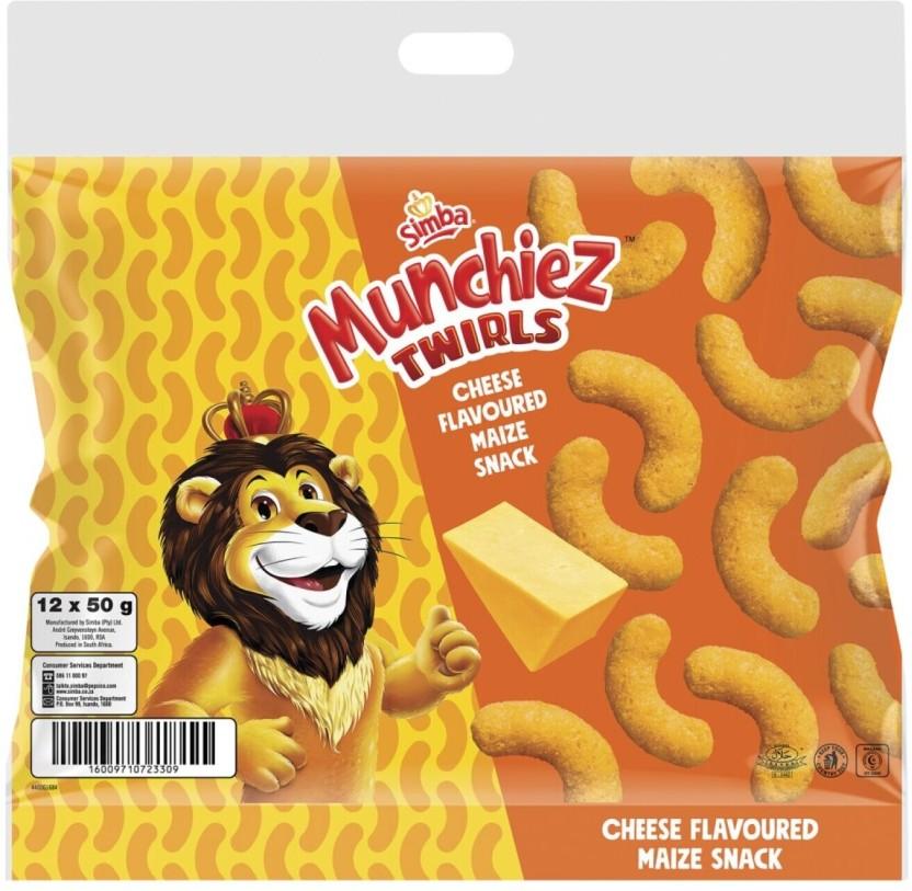 SIMBA Munchiez Cheese Chips (12 x 50 g)