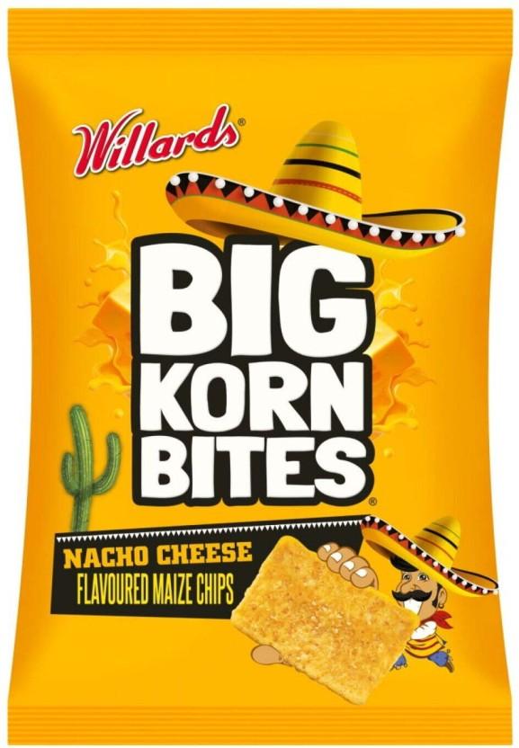 Willards Big Corn Bites Cheese Flavoured Maize Nachos (1 x 120 g)